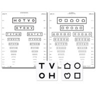 LEA Symbole / HOTV Screening Wall chart (Massachusetts) 3 m