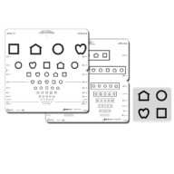 LEA Symbols® Foldable Eye chart (Massachusetts format) 3 m