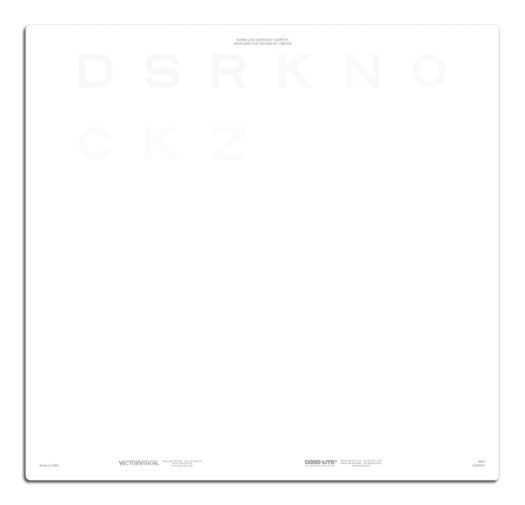 Evans contrast test – ELCT chart “2„