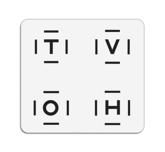 HOTV response plate with Crowding Bars