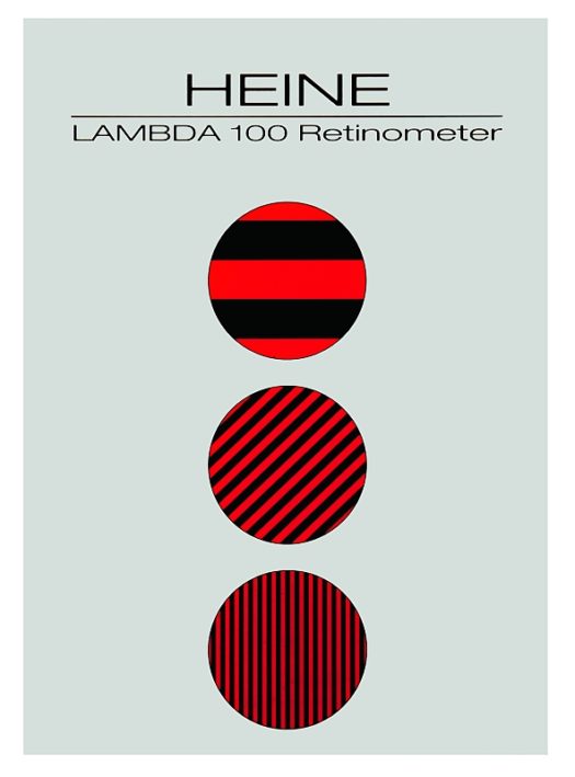 Patient Demonstration card for Lambda retinometer