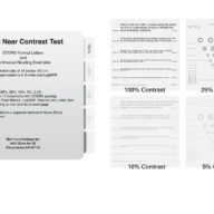 Adult Near Low Contrast Test – ring binder (English reading text)