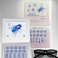 VAC stereo test "Fly"- S - Standard test with geometric figures