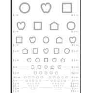 LEA SYMBOLS® Low Contrast chart – 10 %